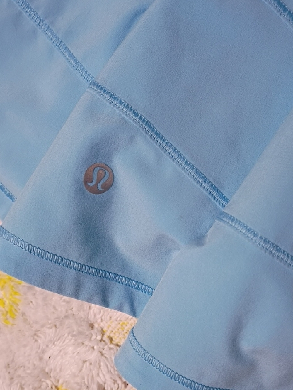 lululemon athletica Light Blue Athletic Short Skirt with Hidden Back Pocket - Picture 8 of 10
